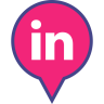 社会, 媒体, 销, 标志, linkedin 图标