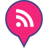 社会, 媒体, 销, 标志, rss 图标