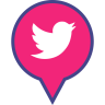 社会, 媒体, 销, 标志, twitter 图标