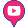 社会, 媒体, 销, 标志, youtube 图标