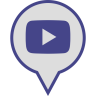 Youtube, 播放, 社会, 媒体, 销, 标志 图标
