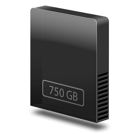 ขับไปเพียงน้อยภายใน, 750gb ไอคอน