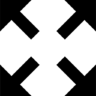 Bewegen, interface, symbool, van, vier pijlen Pictogram