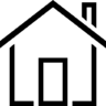 房屋, 建筑物, 概要 图标