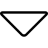 Omlaag, pijl, driehoek, een overzicht van Pictogram