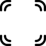 Focus, lijnen, van de, vier, hoeken, van, een, vierkant Pictogram