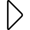 Rechts, pijl, driehoek, een overzicht van Pictogram