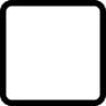 Vierkant, rond, leeg, beschreven, knop, vorm Pictogram