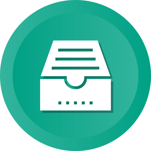 ícone Arquivar documentos, pasta, documento, arquivo, lista