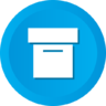 Archief, doos, gegevens, bestanden, opslag Pictogram