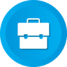 ícone Bolsa, pasta, de negócios, de caso, trabalho, carteira, mala de viagem