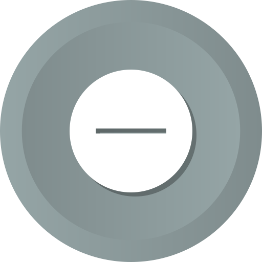 Delete, minus, remove, close, exit Icon
