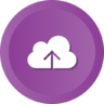Cloud, data, cloud computing -,  opslag -,  uploaden Pictogram