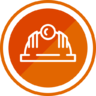 Civil, engineer, helmet, protection, safety, construction Icon