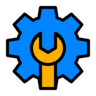 Setting, configure, repair, support, optimization, google Icon
