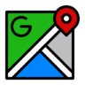 Google, карты, GPS, навигация, отдается, направление значок