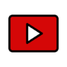 Youtube视频播放, 发挥, 标志, 媒体 图标