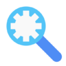 Search, setting, configuration, optimization, find, bug Icon