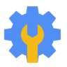 Setting, configure, repair, support, optimization, google Icon