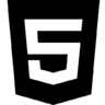в формате HTML, HTML5, интернет, сайт значок