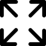 Uitbreiden, pijlen Pictogram