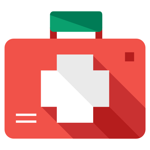 fireaid, 상자, 의료 아이콘