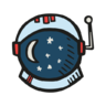 Astronaut, helmet Icon
