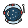 Astronaut, helmet Icon