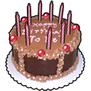 birthCake, 糕, 巧克力 图标