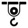 起重机, 建造, 升 图标