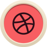 Dribbble, 社会网络 图标