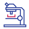 Wetenschap, onderzoek, laboratorium, experiment, microscoop Pictogram