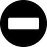 不, entry, 交通, 签署 图标