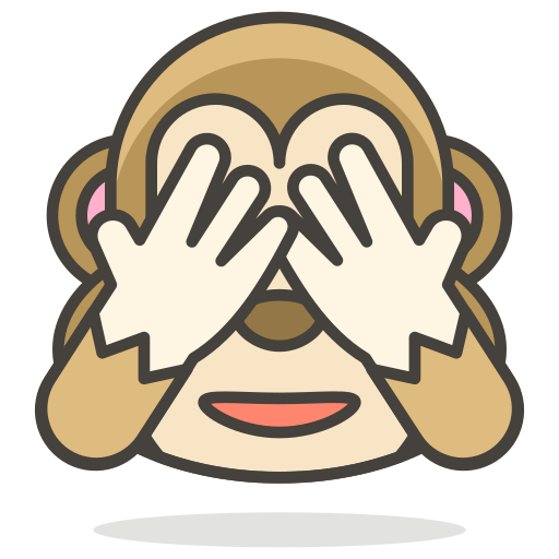 보, no, 악, 원숭이 아이콘