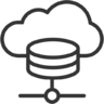 Cloud, database Pictogram