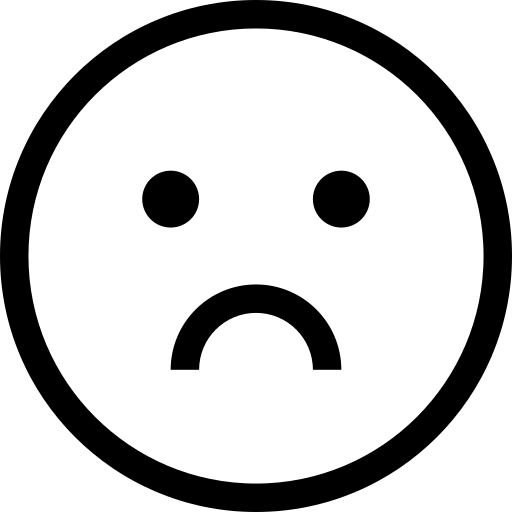 絵文字, 悲しい アイコン
