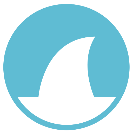 помощью wireshark значок