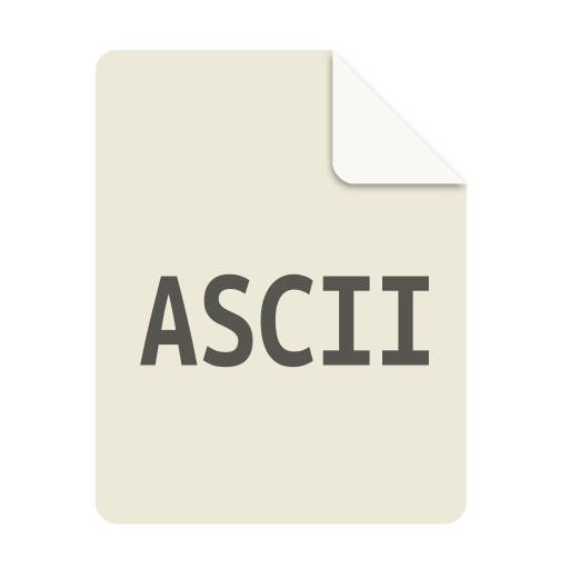 toepassing, ascii Pictogram