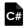 Tekst, csharp Pictogram