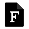 Tekst, fortran Pictogram