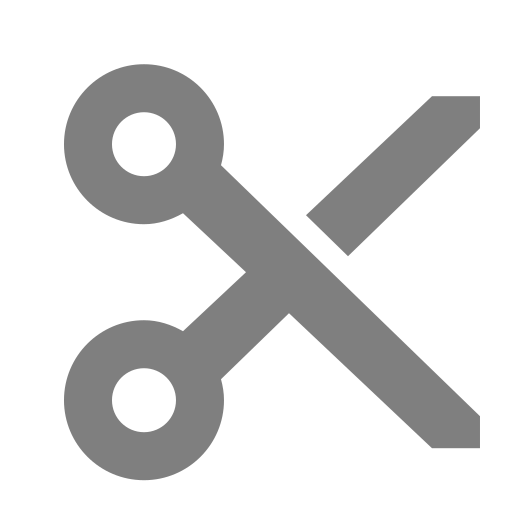 mengedit, memotong Ikon