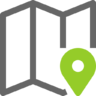 Kaart, locatie, kaart marker Pictogram
