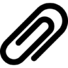 附件, paperclip, 象征, , 接口 图标