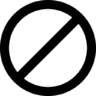 禁止, 信号 图标