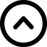 上传, , 箭, 象征, 圆, 概述的按钮 图标