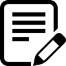 Bewerken, document Pictogram