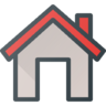 真正的, setate, 家, home, 公寓 图标