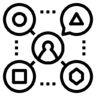 选择, 经验, 形状, 号, 用户 图标
