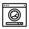 Optimalisatie, snelheid, ui, web, venster Pictogram
