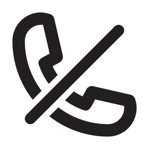 phone, off, outline Icon